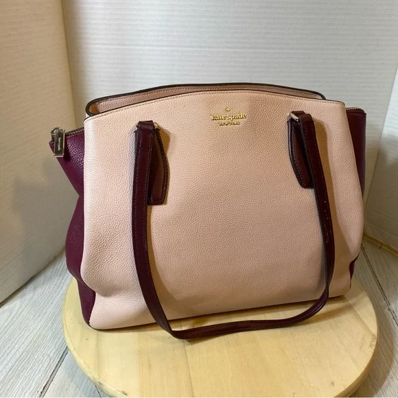 Kate Spade Colorblock New York Monet Triple Compartment Leather Handbag - Picture 4 of 16